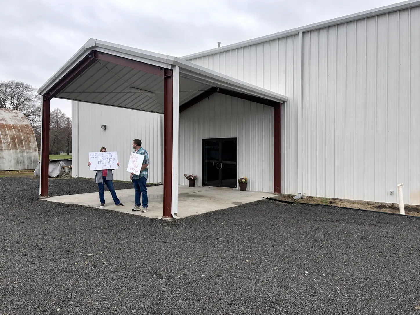 Completed church exterior