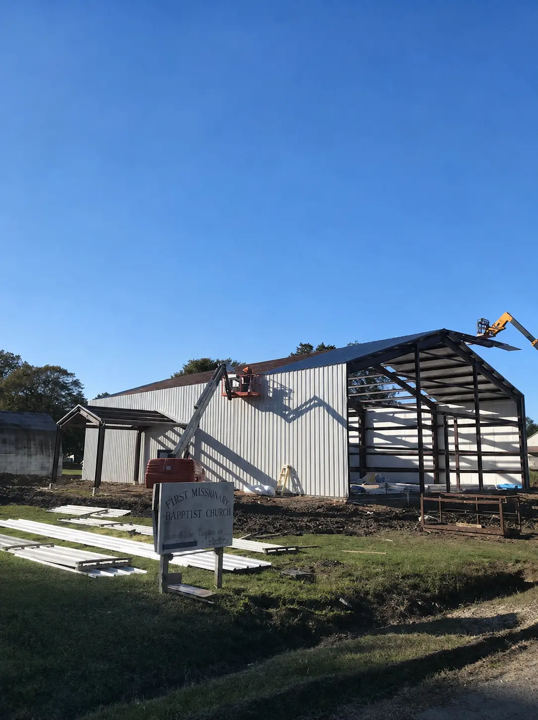 Celebration Church construction in progress